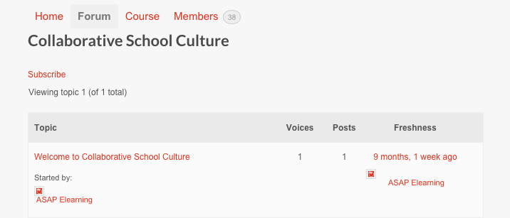 Collaborative School Culture Forum