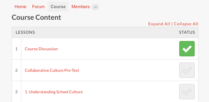 Collaborative School Culture Course Content