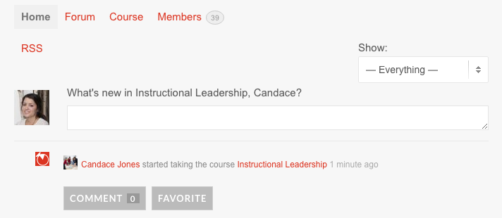 Instructional Leadership Social Network Home
