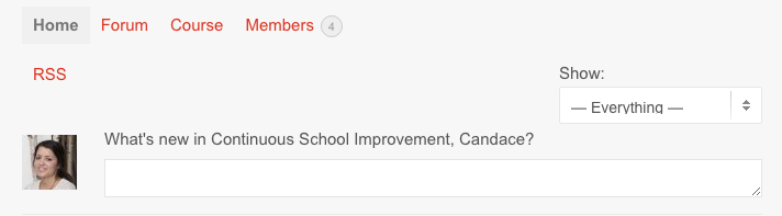 Continuous School Improvement Social Network Home